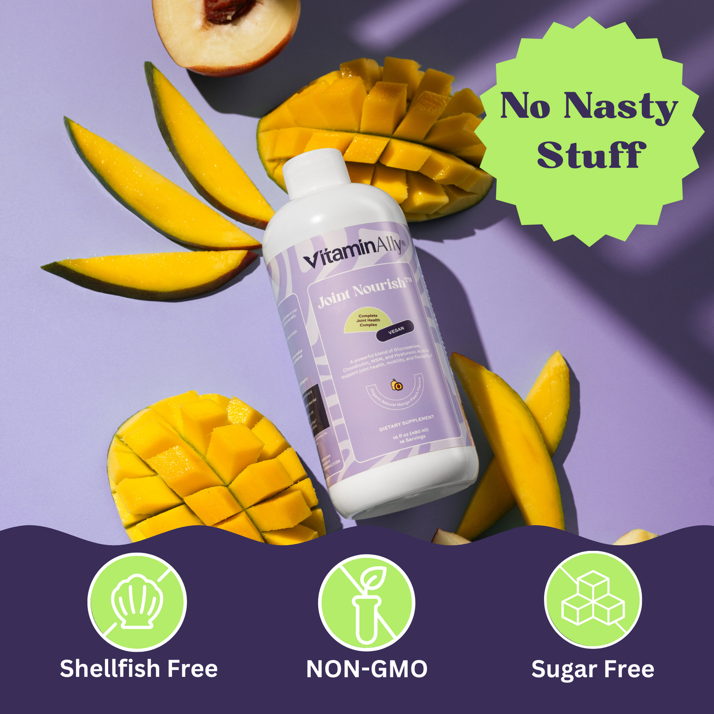 Joint Nourish™ – Vegan Liquid Joint Support | Glucosamine, Chondroitin & MSM
