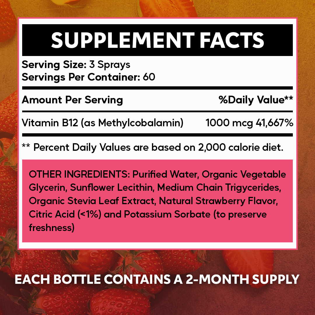 Liposomal Vitamin B12 Spray