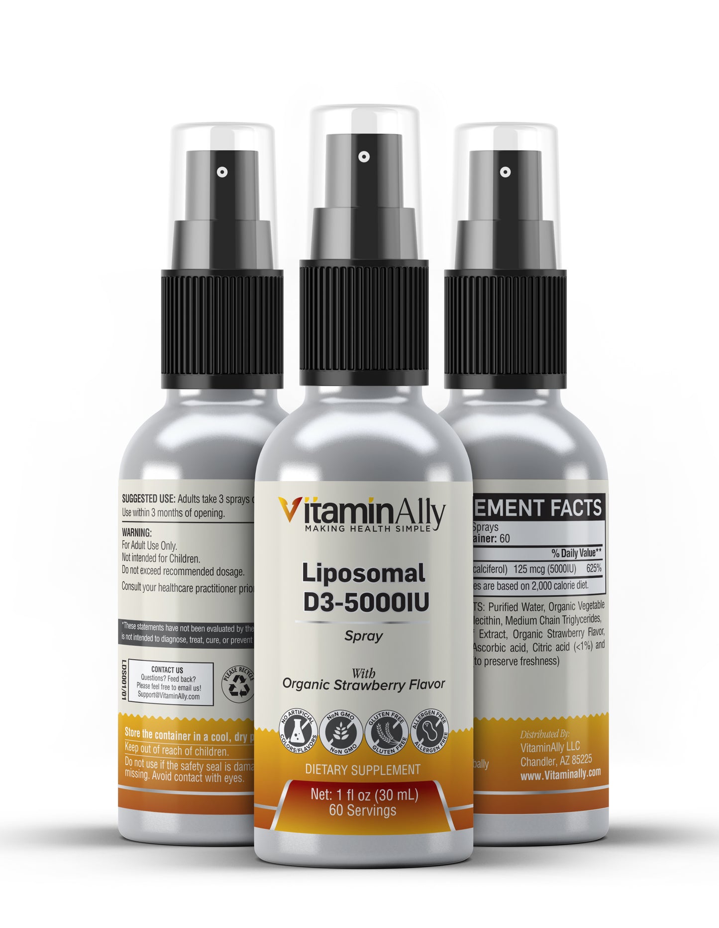 Liposomal Vitamin D3-5000IU Spray