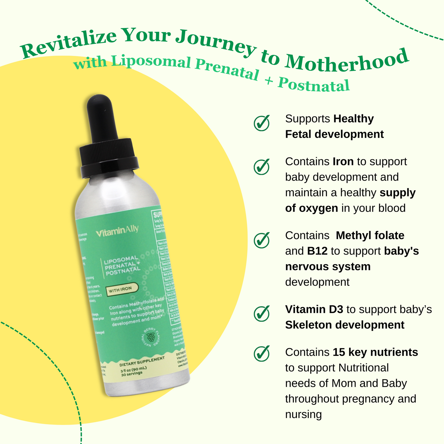 Liposomal Prenatal + Postnatal With Iron