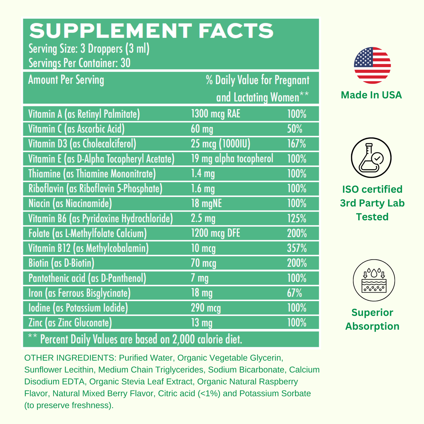 Liposomal Prenatal + Postnatal With Iron