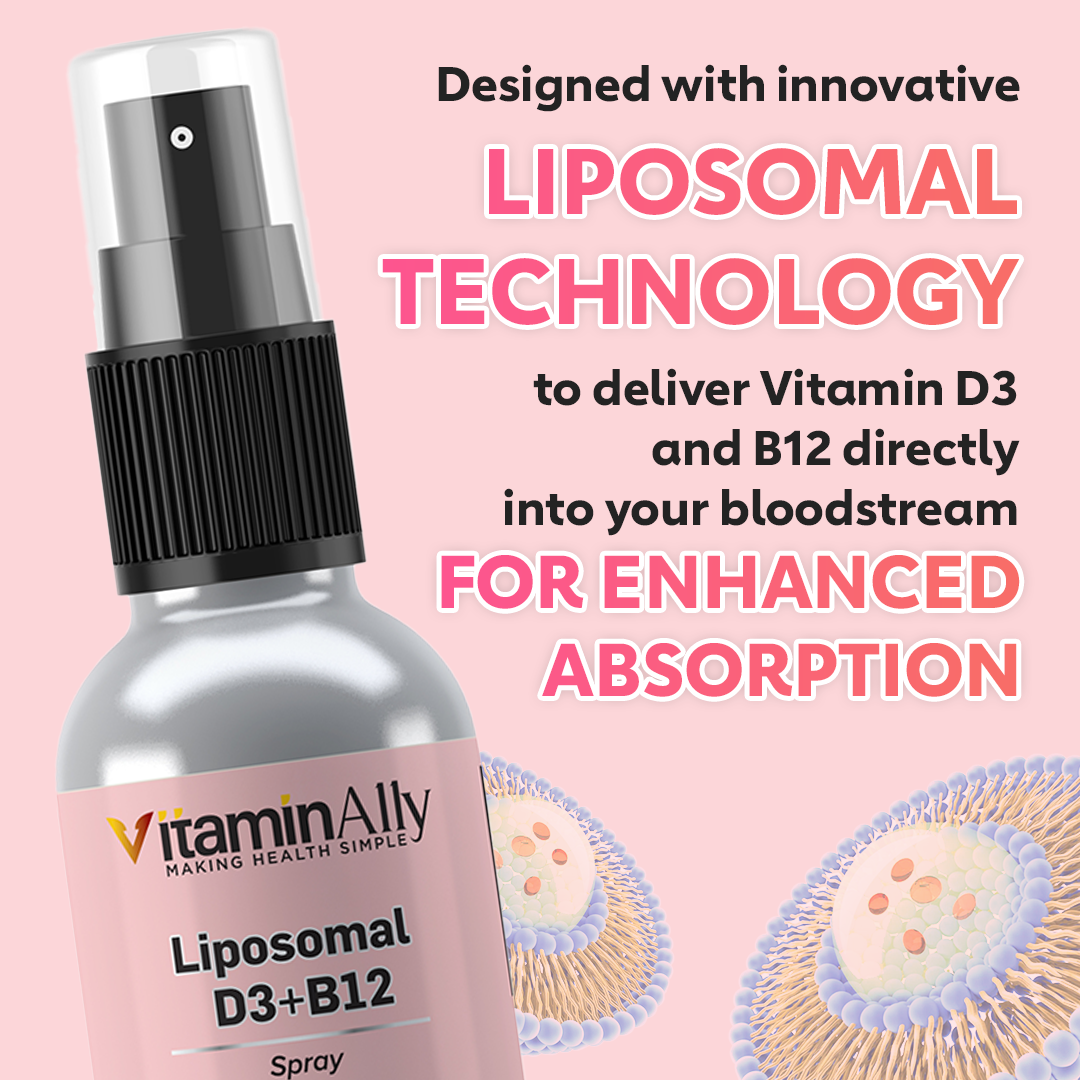 Liposomal Vitamin D3+ Vitamin B12 Spray